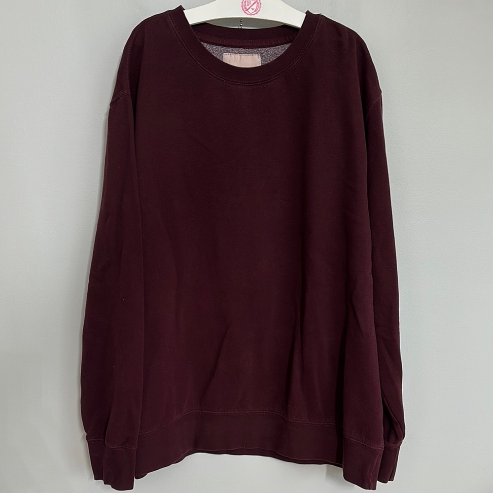 American Eagle Super Soft Burgundy Crewneck Sweatshirt